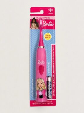 Brush Buddies Barbie Sonic Powered Toothbrush Soft Bristles Pink / NEW